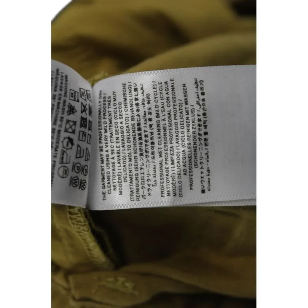 Bonpoint Girls Zipper Fly Straight Leg Casual Pants Brown Cotton Size 12